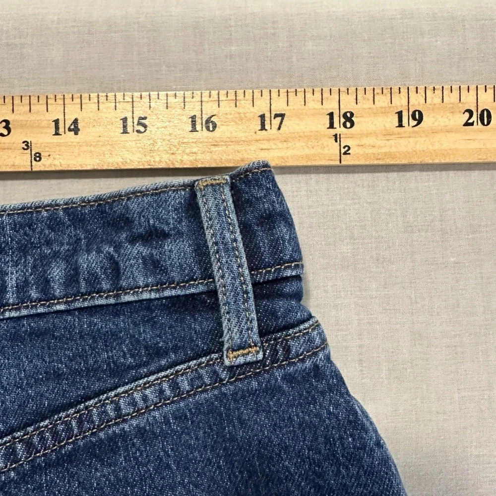 a.n.a Women's 16 Balloon Jean Blue High Rise Tapered Leg Dark Wash Y2K  NEW